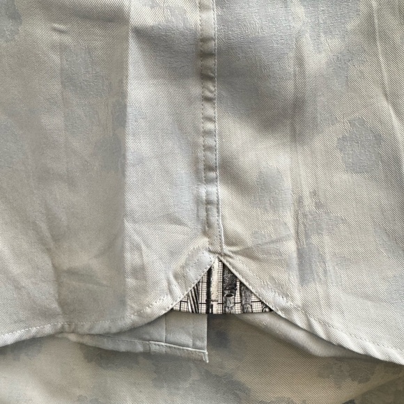 Ted Baker London Archive Men’s Shirt Sz 17 Button Front Blue Floral Long Sleeve - Picture 10 of 12